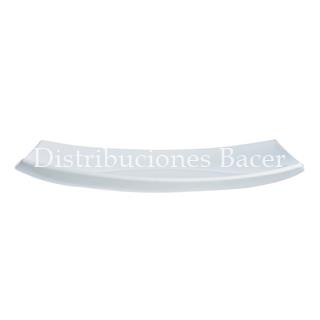 Plato postre Delice Blanc 20 cm. - Imagen 2
